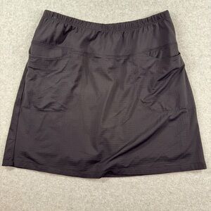 IBKUL Womens Activewear‎ Pull On Skirt w/ Built in Shorts Black Skort Size M